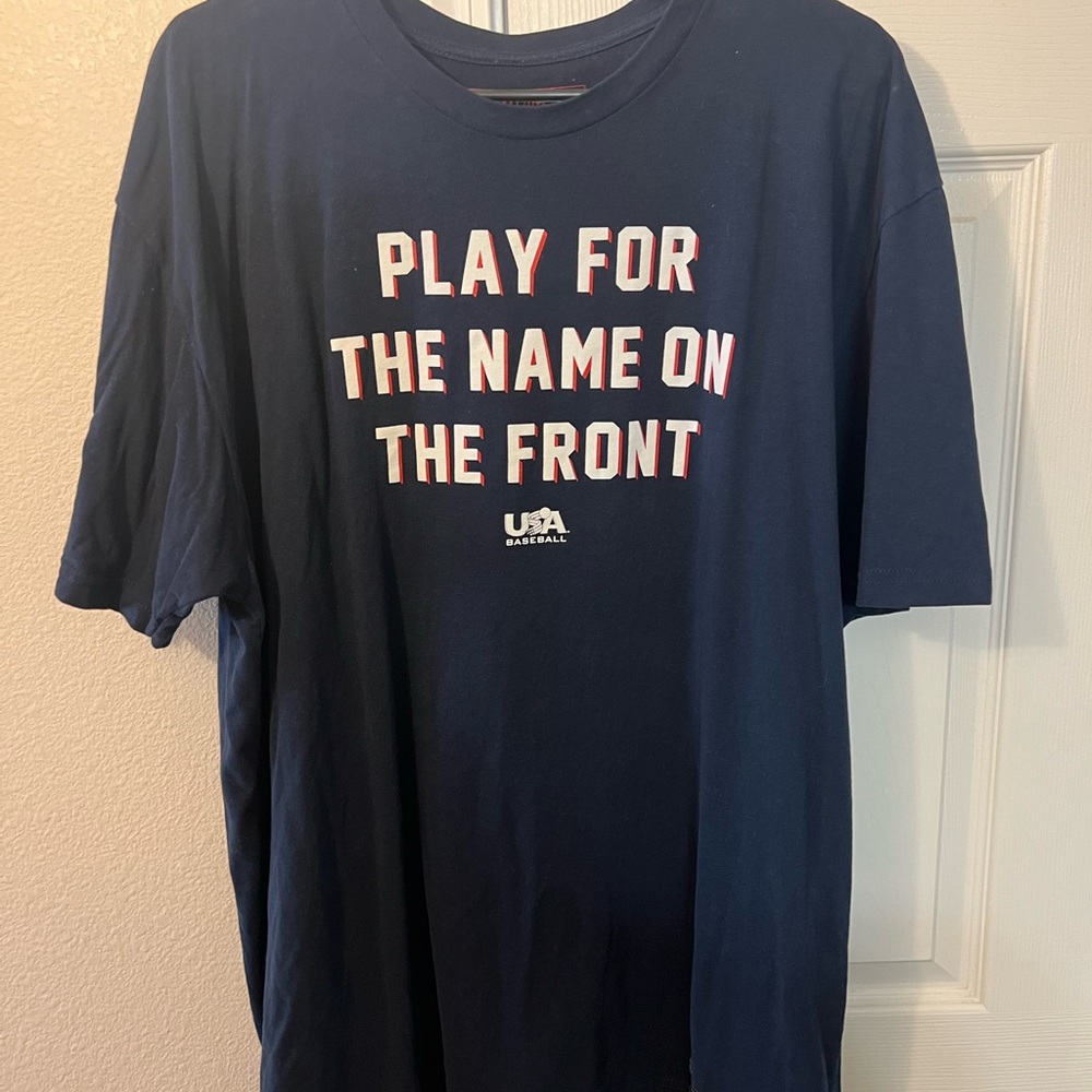 USA Baseball Navy Graphic Tee
